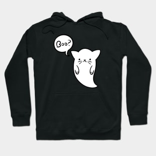 Halloween Boo Ghost Cat Version Purple Hoodie